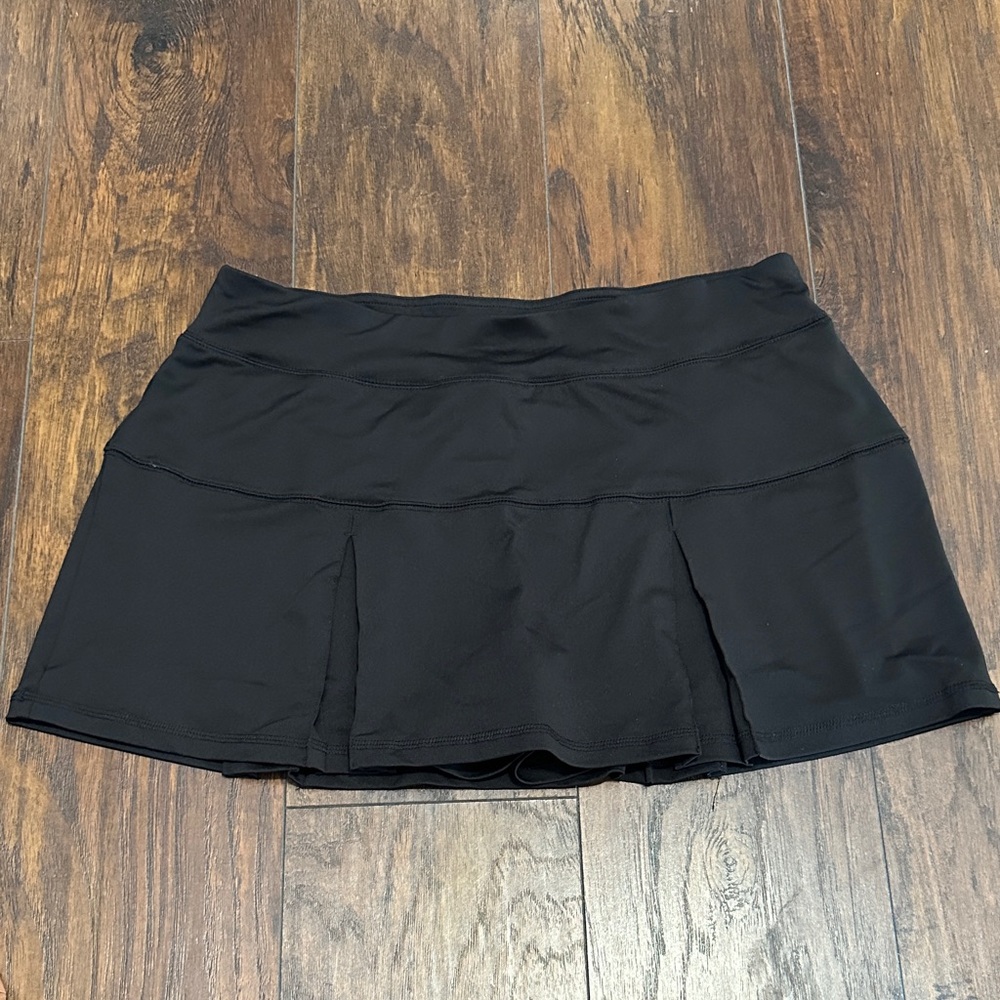 NWOT Tech Gear Black Pleated Mini Tennis Golf Sports Skort